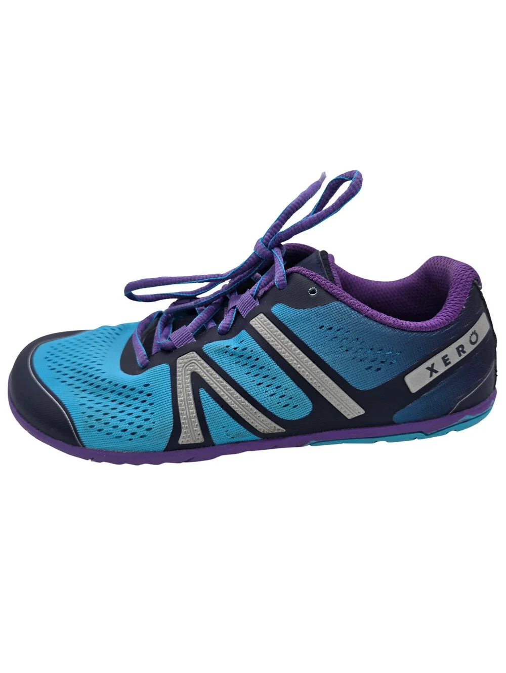 Xero HFS Barefoot Minimalist Running Shoes | Womens 9.5 | Purple/Blue